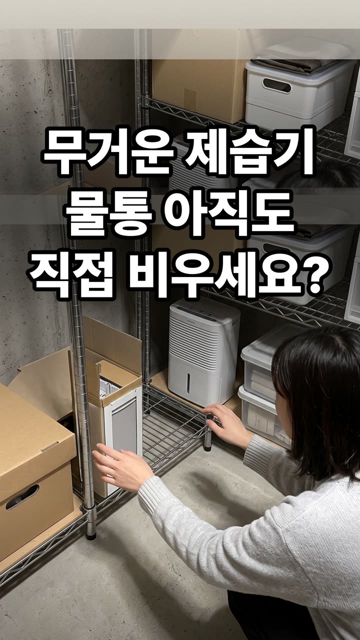 창고 습기 제거 방법 4가지 물통 비우지 않고 해결하는 법